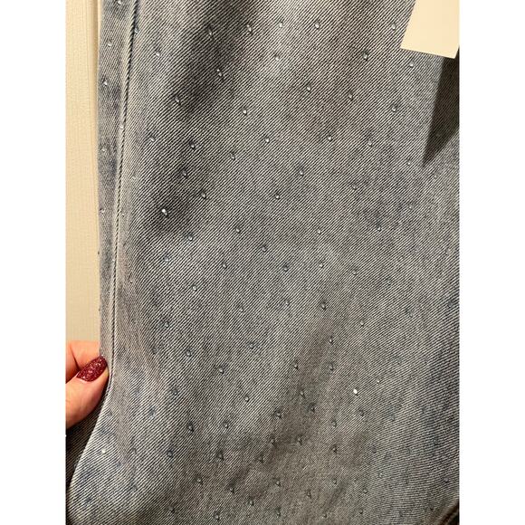 House of Harlow 1960 Crystal Wide Leg Jeans - Picture 4 of 5